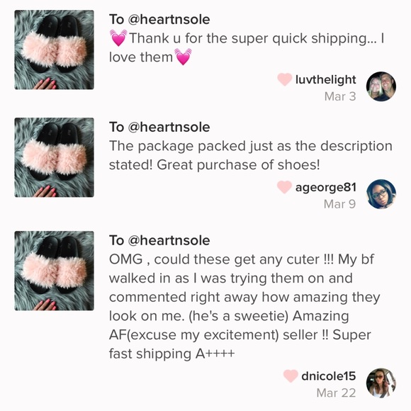 NWB π BLUSH SHEARLING SLIDES | VEGAN - Picture 8 of 8